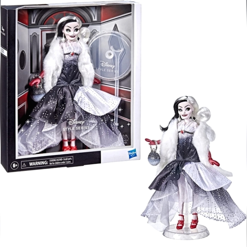 ☆NWT/NIB☆Disney Villains Collection☆CRUELLA DE VIL contemporary Disney Doll☆
